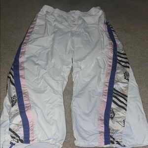 NWT! Stylish White and Pink Bottoms